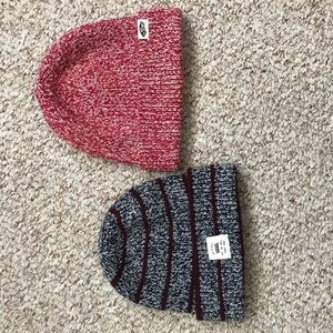 Pair of Vans beanies